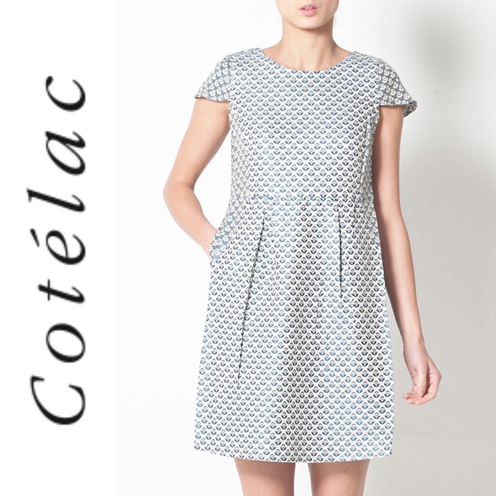 $495 NWT Cotélac ‘Compter Fleurettes’ Dress